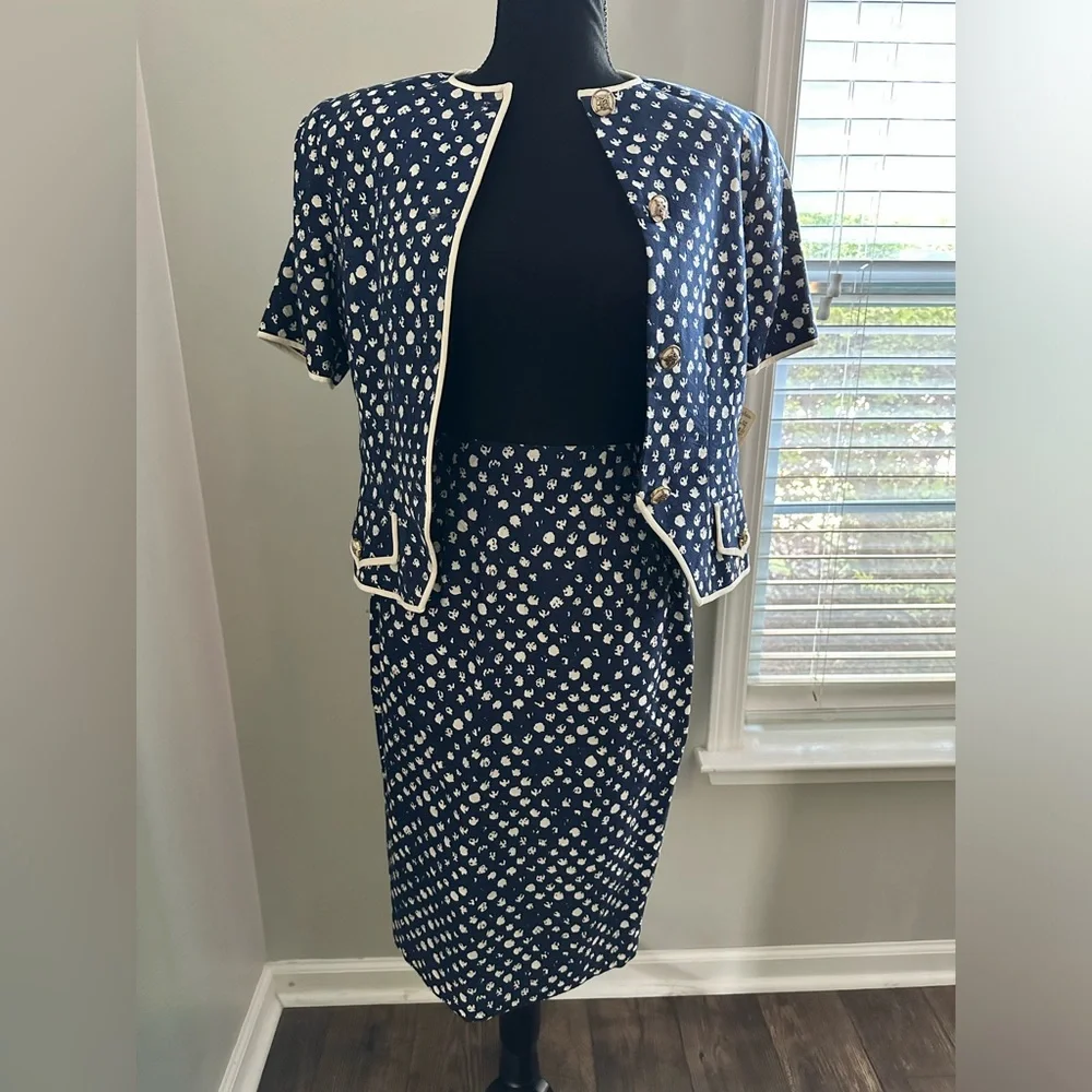 🛎️VINTAGE Neiman Marcus Pencil Skirt Two Piece Suit (Sz 6) Original Tag 🛎️ - Picture 9 of 15